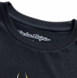 Troy Lee Designs Short Sleeve Tee Flame2 Black DETAILS