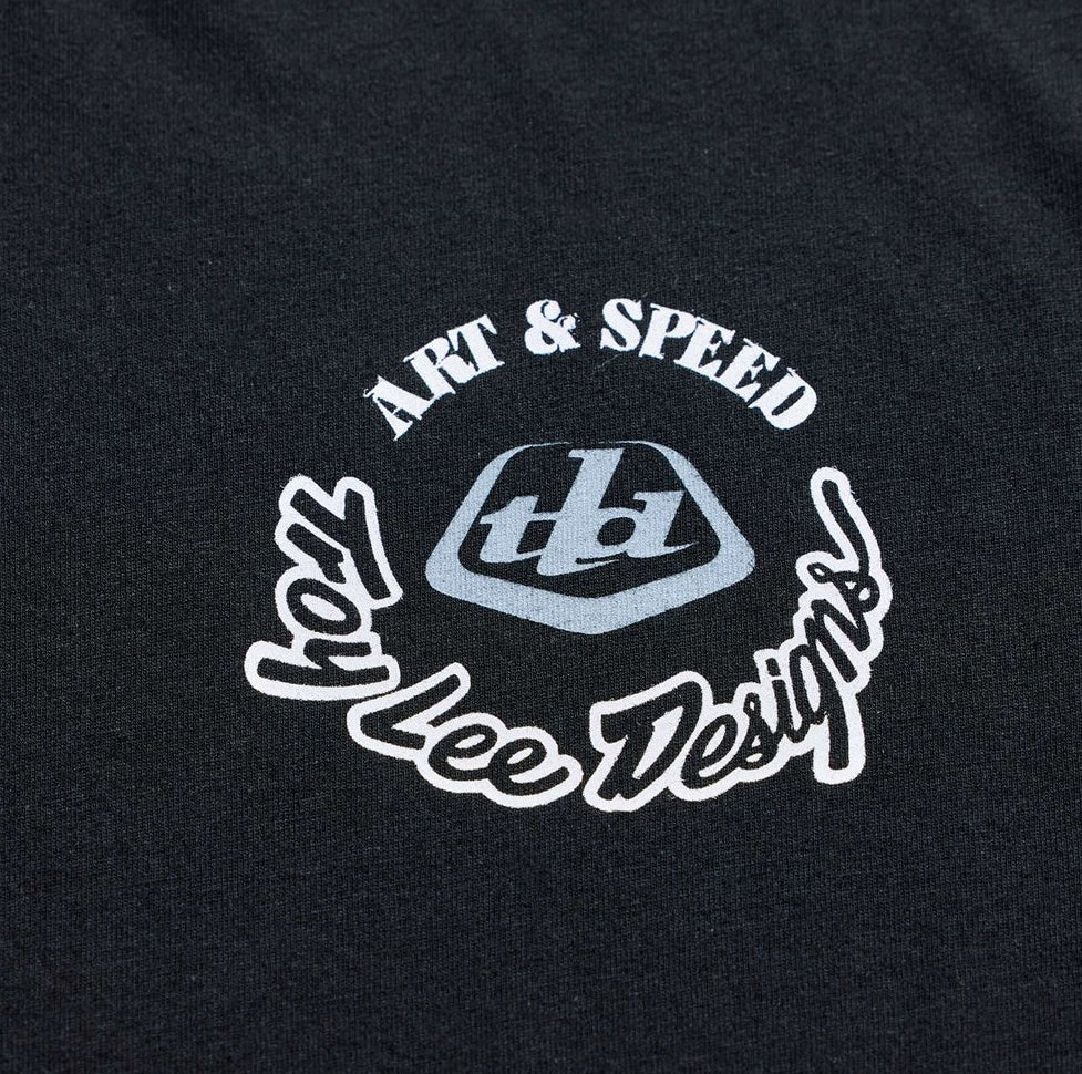 Troy Lee Designs Short Sleeve Tee Carb Club Black DETAILS