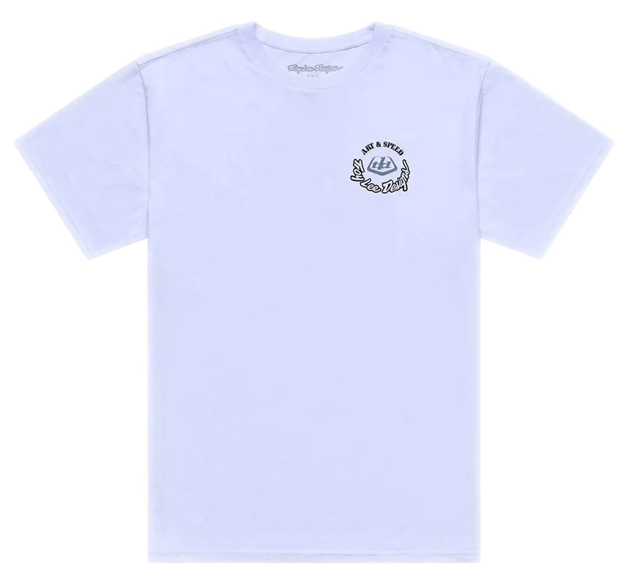 Troy Lee Designs Short Sleeve Tee Carb Club White FRONT