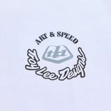 Troy Lee Designs Short Sleeve Tee Carb Club White DETAILS