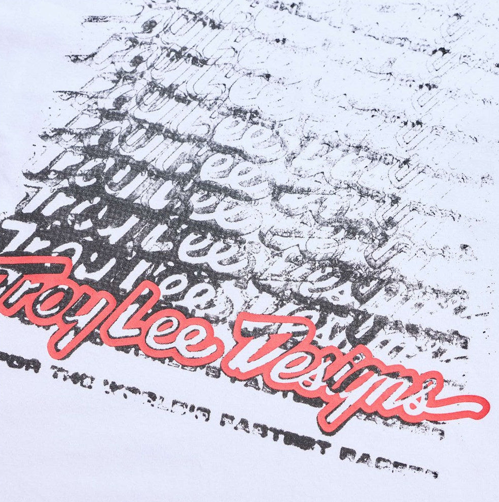 Troy Lee Designs Short Sleeve Tee Repeat White DETAILS