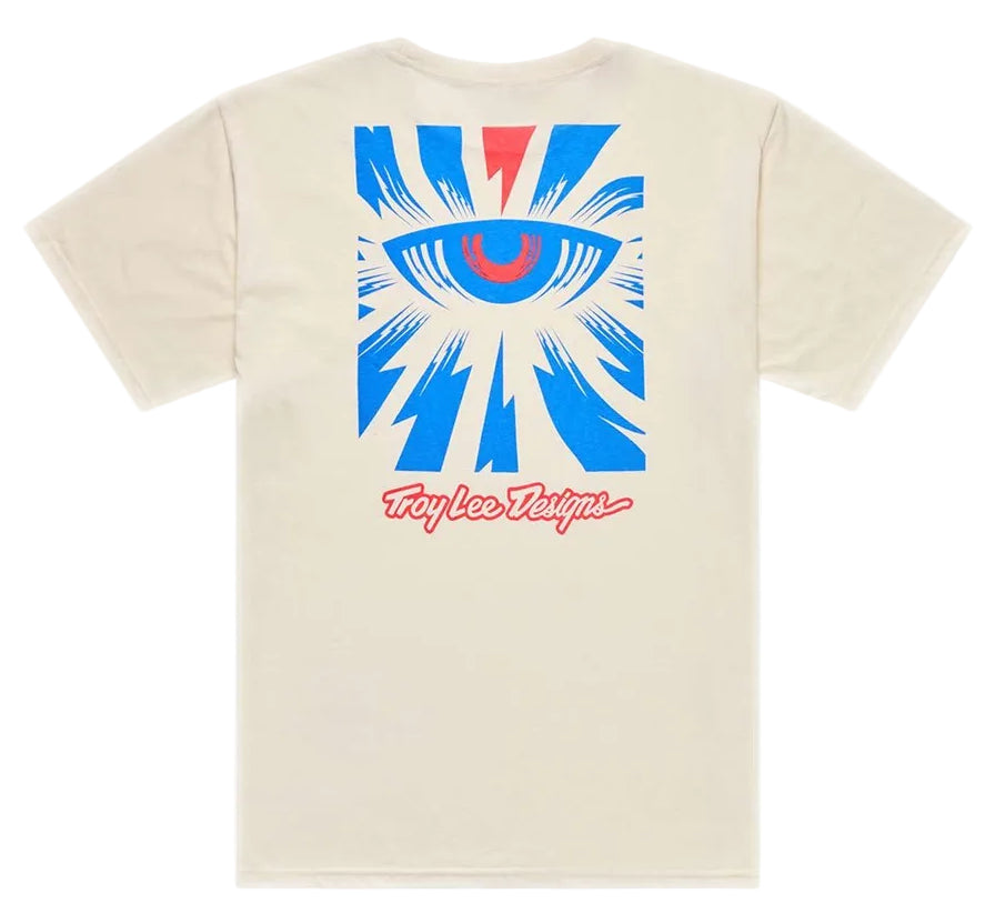 Troy Lee Designs Short Sleeve Tee Cyborg Vintage White BACK