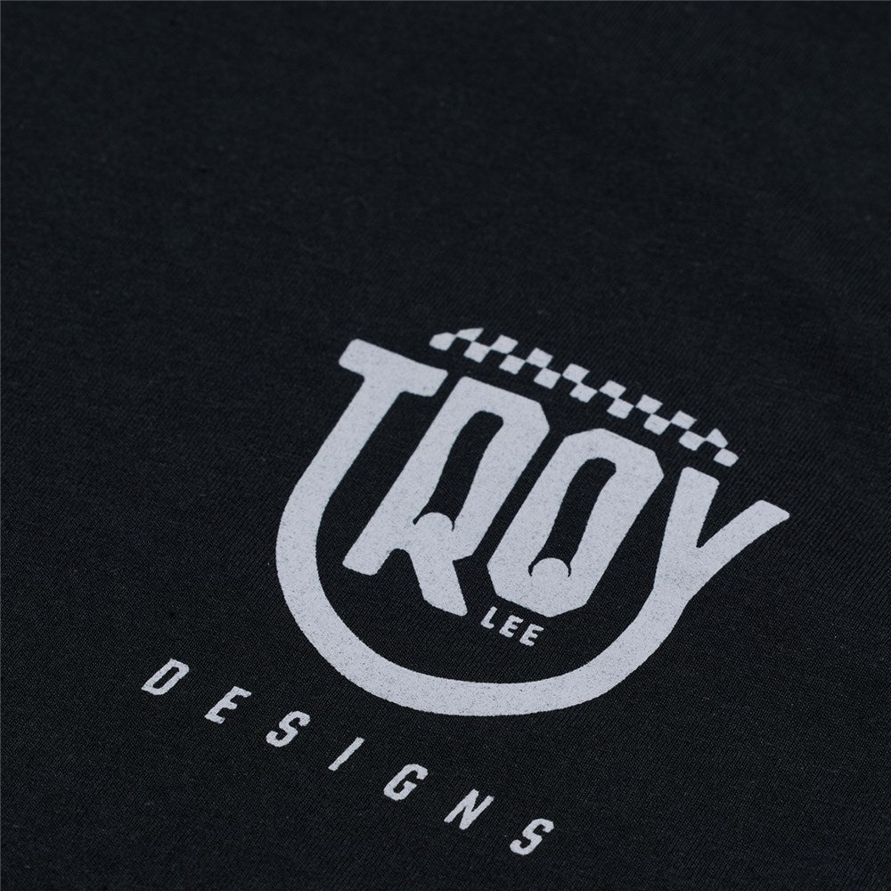Troy Lee Designs SHORT SLEEVE TEE SMILEY BLACK PRINT FOCUSED