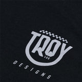 Troy Lee Designs SHORT SLEEVE TEE SMILEY BLACK PRINT FOCUSED