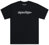 Troy Lee Designs SHORT SLEEVE TEE SIGNATURE BLACK FRONT