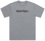 Troy Lee Designs SHORT SLEEVE TEE SIGNATURE GRAY HEATHER FRONT