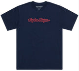 Troy Lee Designs SHORT SLEEVE TEE SIGNATURE NAVY FRONT