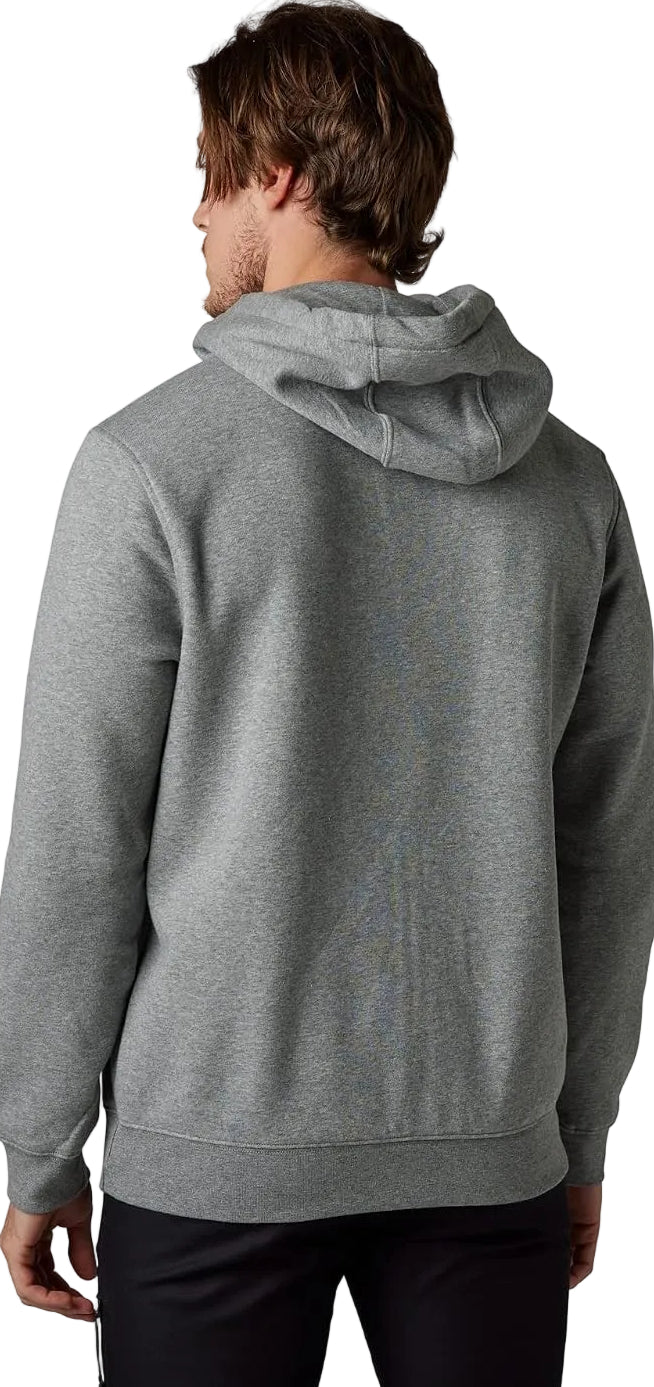 Fox PINNACLE ZIP FLEECE Heather Graphite BACK FACING MODEL