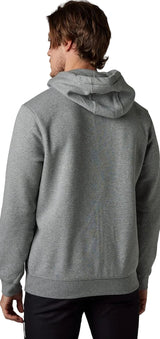 Fox PINNACLE ZIP FLEECE Heather Graphite BACK FACING MODEL