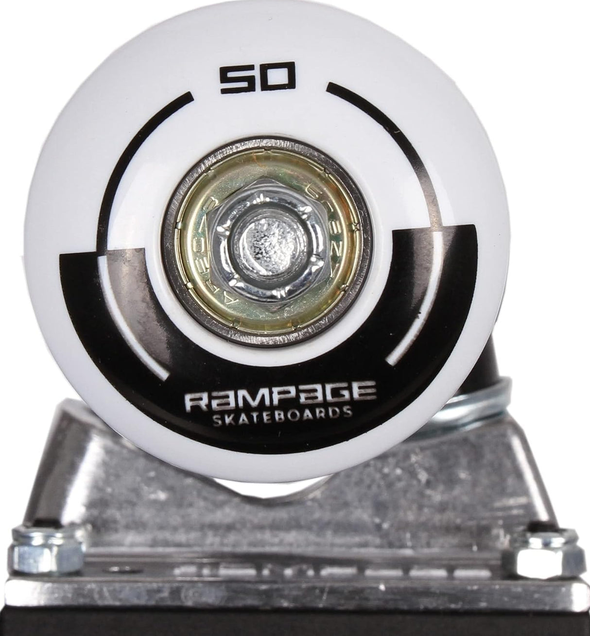 RAMPAGE Graffiti Skull Complete Skateboard 8" Blue