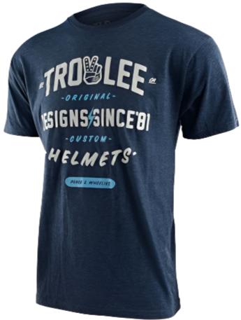 TLD ROLL OUT Youth TEE - NAVY HEATHER FRONT