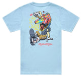 Troy Lee Designs Youth Short Sleeve Tee Heritage Dawn Blue BACK