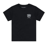 Troy Lee Designs YOUTH SHORT SLEEVE TEE SMILEY BLACK FRONT 