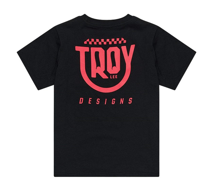 Troy Lee Designs YOUTH SHORT SLEEVE TEE SMILEY BLACK BACK