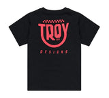 Troy Lee Designs YOUTH SHORT SLEEVE TEE SMILEY BLACK BACK