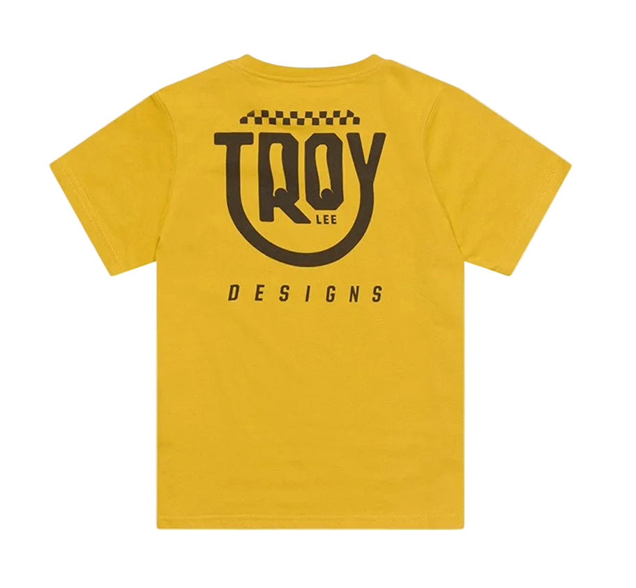 Troy Lee Designs YOUTH SHORT SLEEVE TEE SMILEY GOLDEN BACK