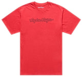 Troy Lee Designs Youth Short Sleeve Tee Signature Scarlet FRONT