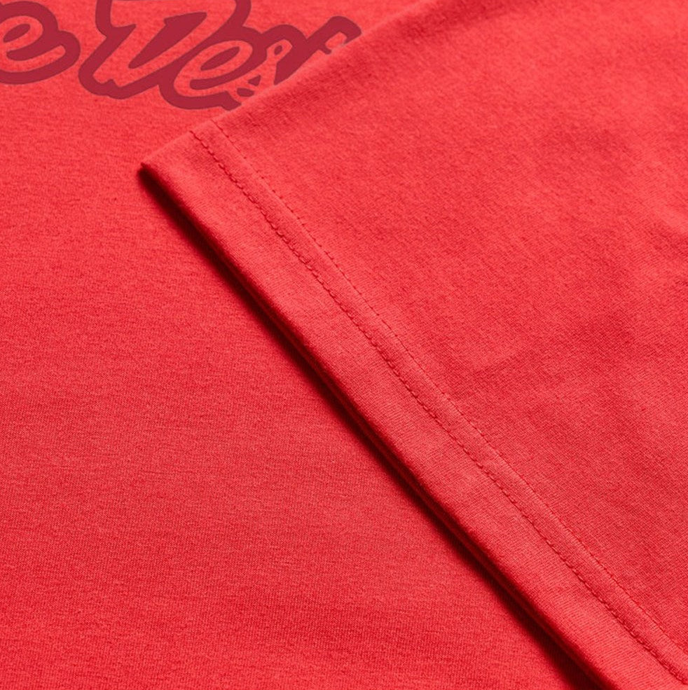 Troy Lee Designs Youth Short Sleeve Tee Signature Scarlet DETAILS