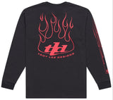 Troy Lee Designs LONG SLEEVE TEE TORCHED CARBON BACK