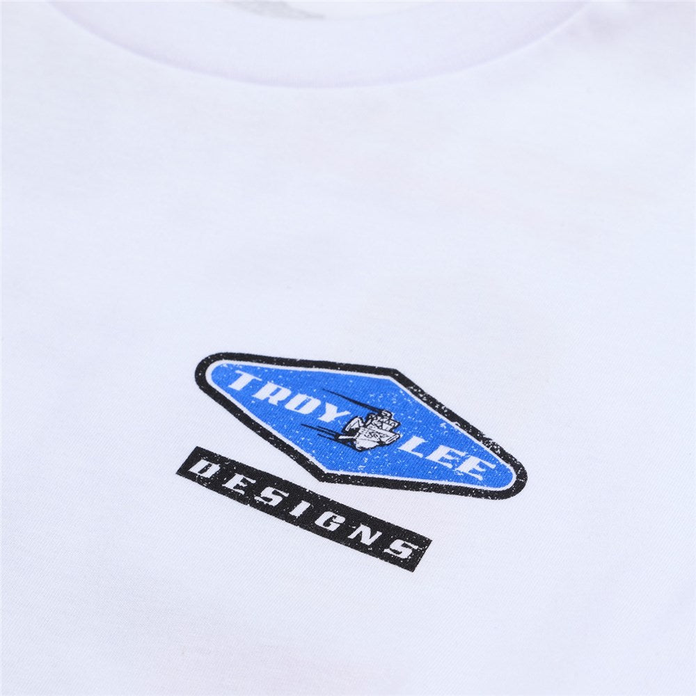 Troy Lee Designs LONG SLEEVE TEE OVERLOAD WHITE