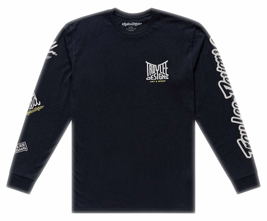 Troy Lee Designs Long Sleeve Tee Handlebar Black FRONT