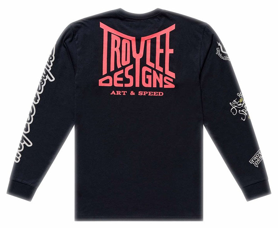 Troy Lee Designs Long Sleeve Tee Handlebar Black BACK