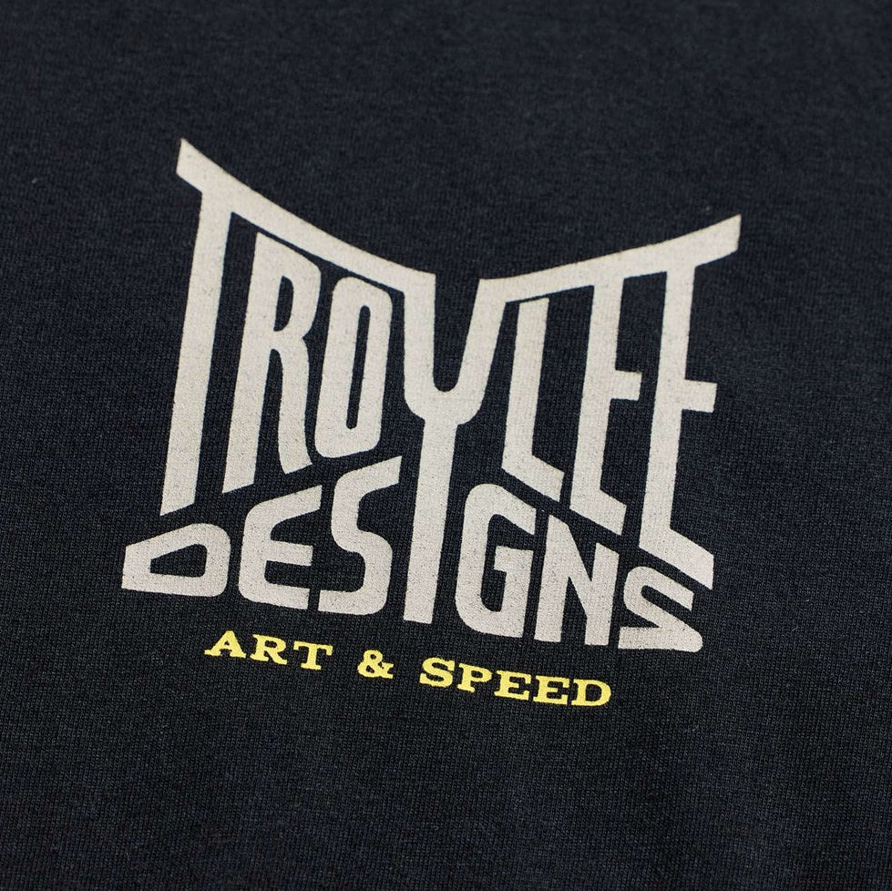 Troy Lee Designs Long Sleeve Tee Handlebar Black DETAILS