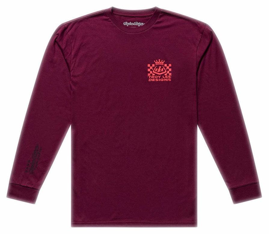Troy Lee Designs Long Sleeve Tee Friday Night Sangria FRONT