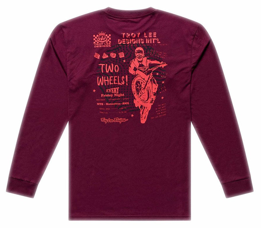 Troy Lee Designs Long Sleeve Tee Friday Night Sangria BACK