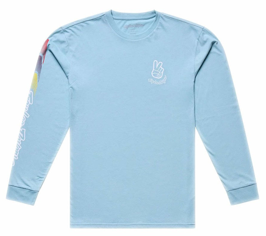Troy Lee Designs Carb Club Long Sleeve Tee White FRONT