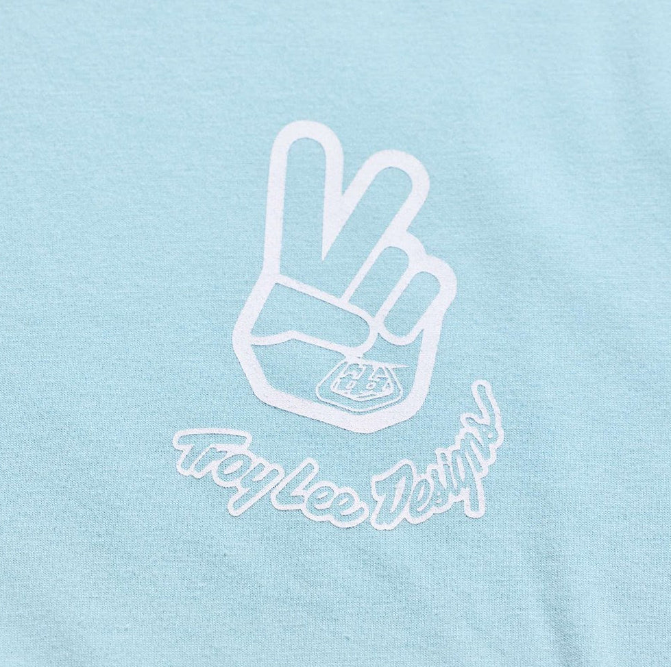 Troy Lee Designs Long Sleeve Tee Deuces Dawn Blue DETAILS
