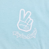 Troy Lee Designs Long Sleeve Tee Deuces Dawn Blue DETAILS