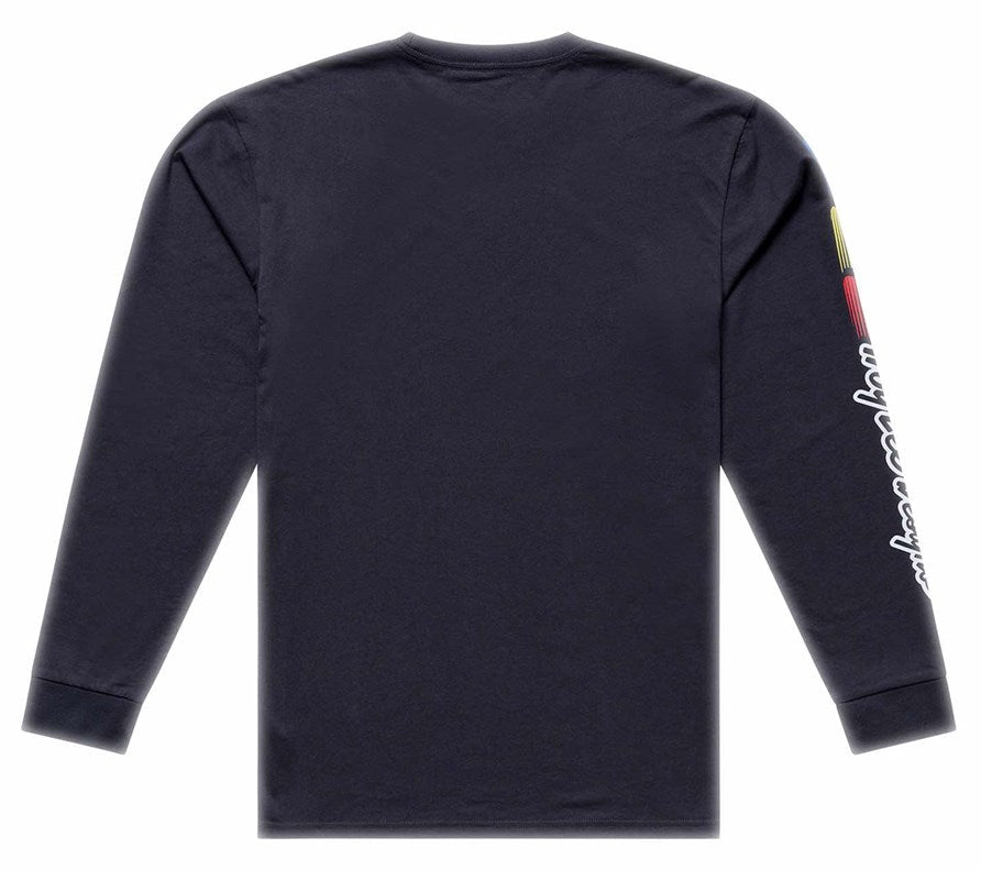 Troy Lee Designs Flame2 Long Sleeve Tee Carbon BACK
