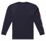 Troy Lee Designs Flame2 Long Sleeve Tee Carbon BACK