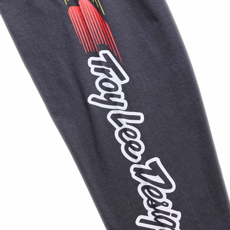 Troy Lee Designs Flame2 Long Sleeve Tee Carbon DETAILS