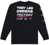 Troy Lee Designs LONG SLEEVE TEE FACTORY BLACK BACK