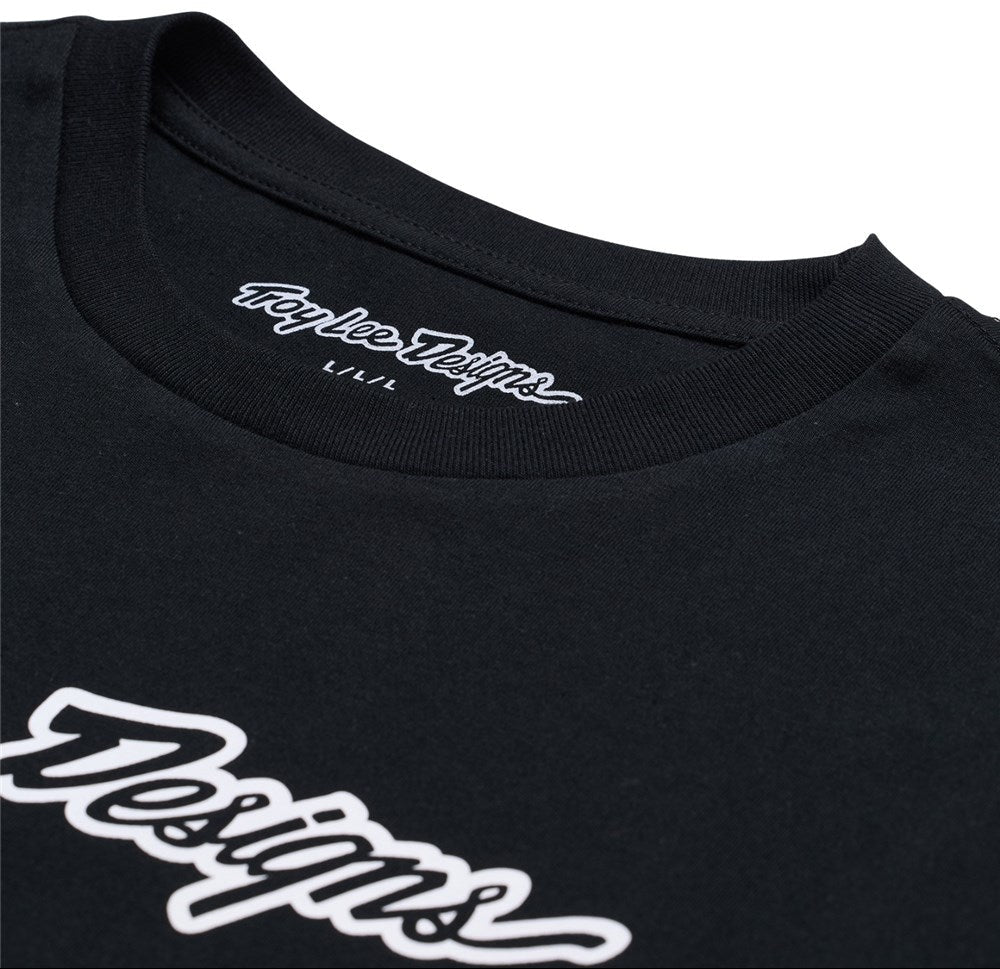 Troy Lee Designs LONG SLEEVE TEE SIGNATURE BLACK DETAIL