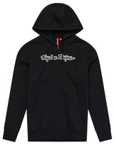 Troy Lee Designs ZIP UP HOODIE SIGNATURE BLACK FRONT