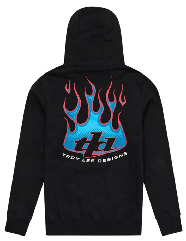 Troy Lee Designs PULLOVER HOODIE TORCHED BLACK BACK