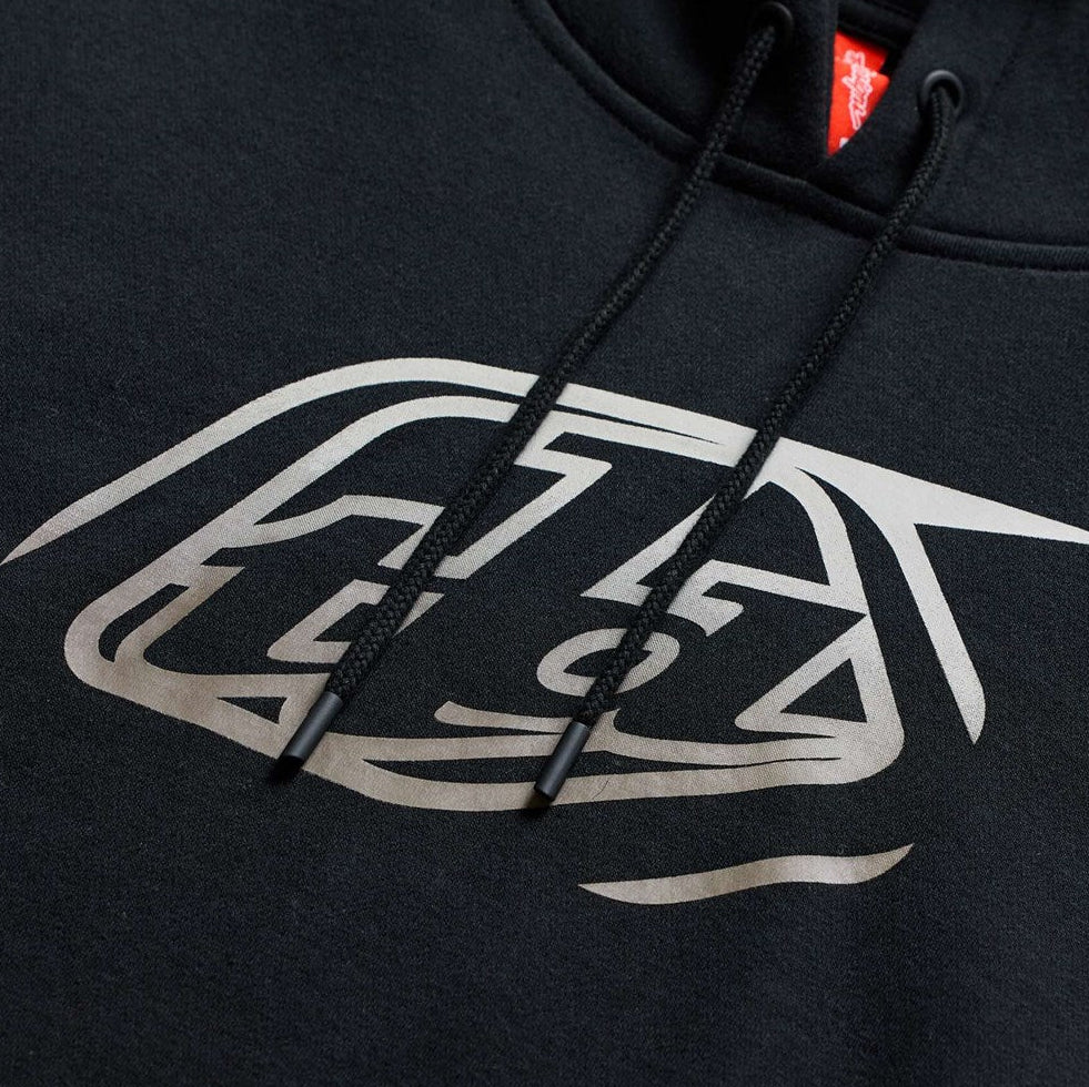 Troy Lee Designs Pullover Hoodie Badge Black / Grey DETAILS