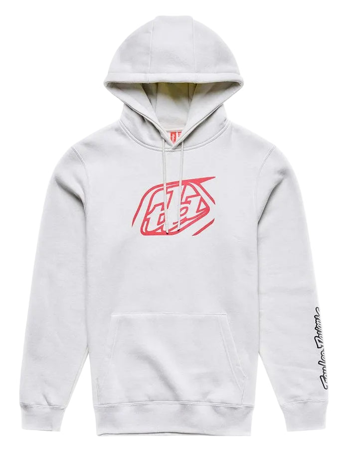 Troy Lee Designs Pullover Hoodie Badge Pumice FRONT