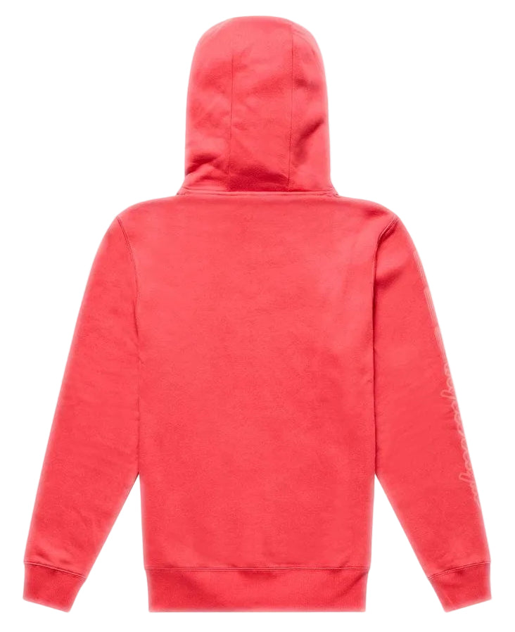 Troy Lee Designs Pullover Hoodie Peace Out Scarlet BACK