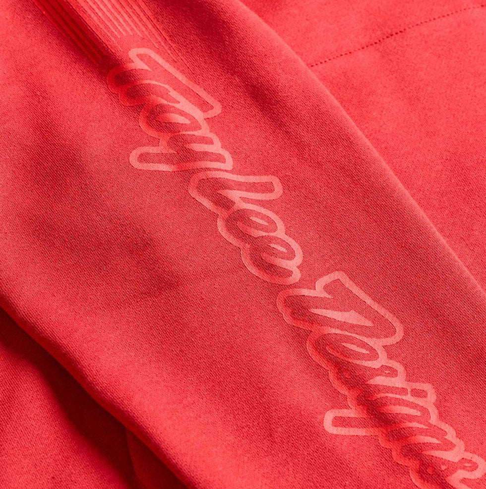 Troy Lee Designs Pullover Hoodie Peace Out Scarlet DETAILS