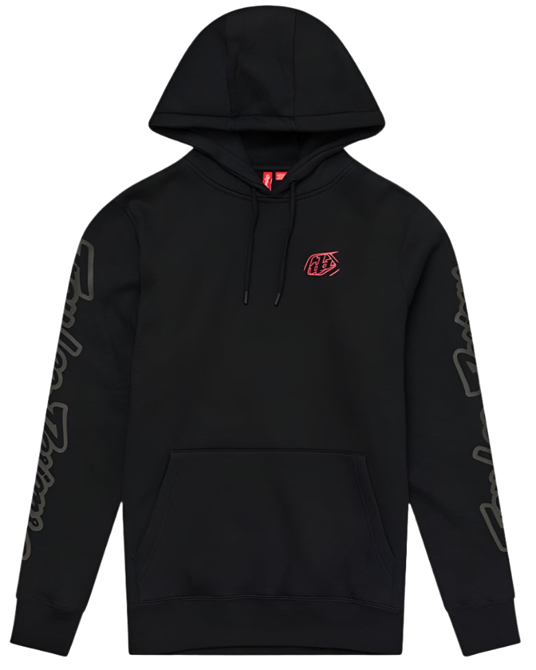 Troy Lee Designs PULLOVER HOODIE BRANDED BLACK FRONT