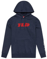 Troy Lee Designs PULLOVER HOODIE FADE OUT NAVY HEATHER FRONT