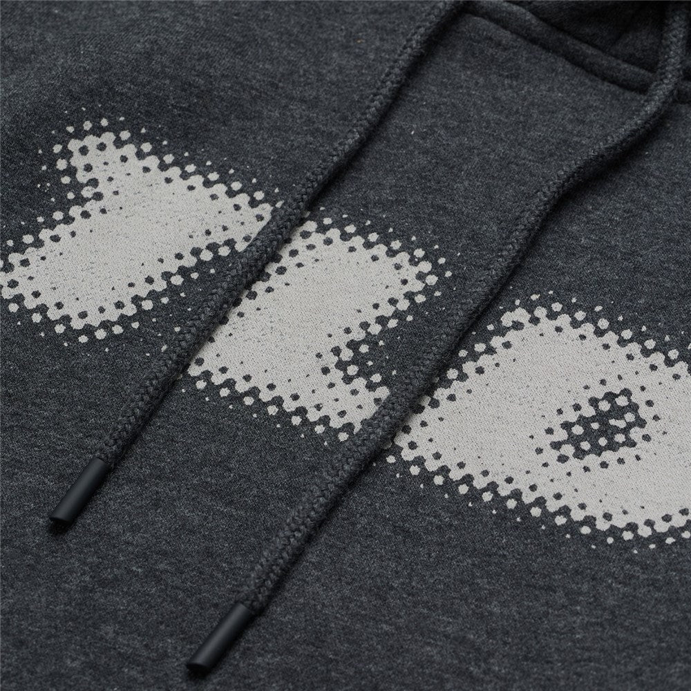 Troy Lee Designs PULLOVER HOODIE STAMP GRAY HEATHER FRONT PRINT