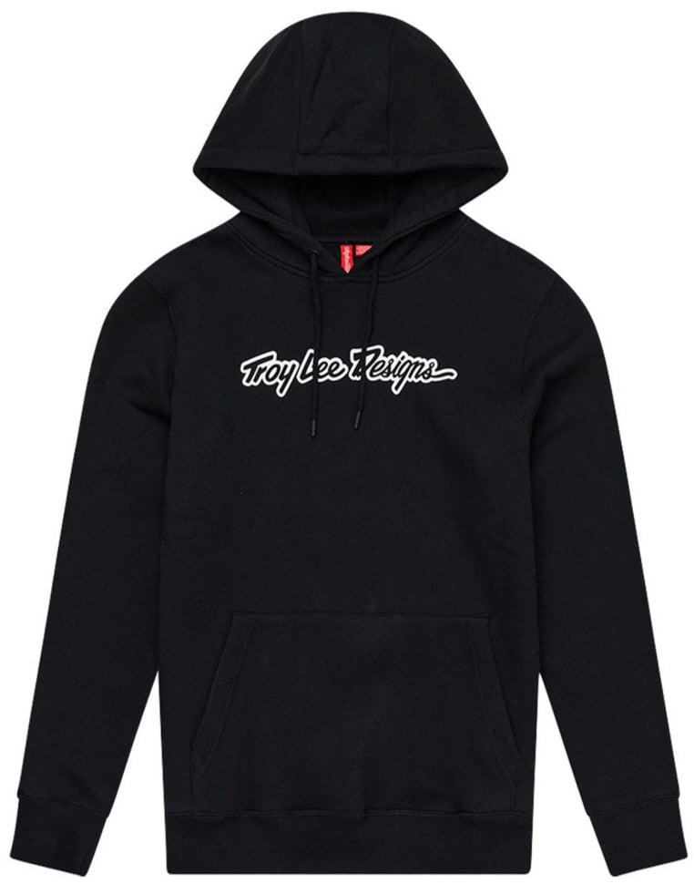 Troy Lee Designs PULLOVER HOODIE SIGNATURE BLACK FRONT