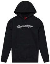 Troy Lee Designs PULLOVER HOODIE SIGNATURE BLACK FRONT
