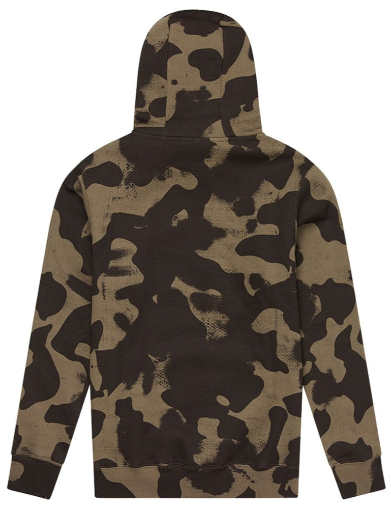 Troy Lee Designs PULLOVER HOODIE SIGNATURE OLIVE CAMO BACK
