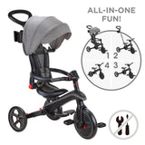 Globber EXPLORER Trike 4in1 FOLDABLE